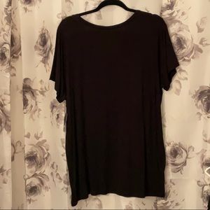 Torrid size 2 black shirt with sequins on front with word cheers